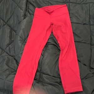Red lululemon leggings
